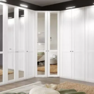 Armoire d'angle contemporaine avec miroir - Amerand